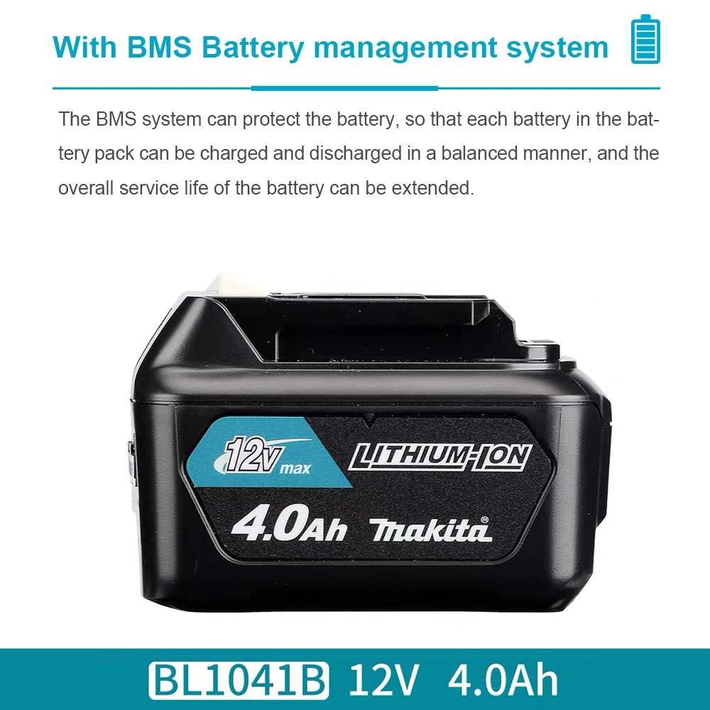 12V 4000mAh แบตเตอรี่ลิเธียมแบ - Makita Drill Hp1640 บทวิจารณ์และราคา
