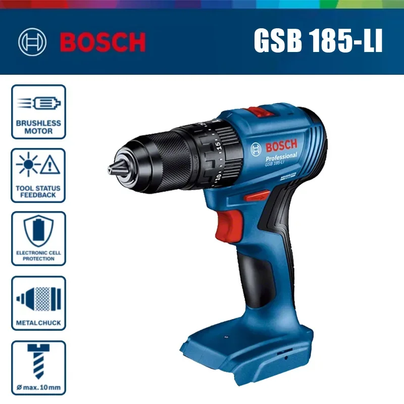 สว่านกระแทกไร้สายแบบมอเตอร์ไร้ - Bosch Drill Gsb 18V บทวิจารณ์และราคา