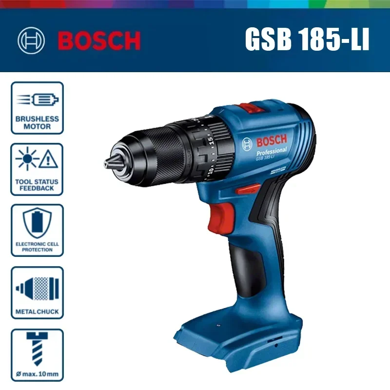 สว่านกระแทกไร้สายแบบมอเตอร์ไร้ - Bosch Drill Gsb 18V บทวิจารณ์และราคา