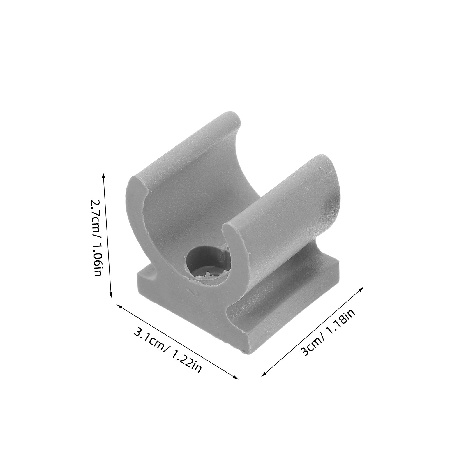 24 ชิ้น คลิปยึดท่อพลาสติกรูปตั - Plastic Pipe Clip บทวิจารณ์และราคา