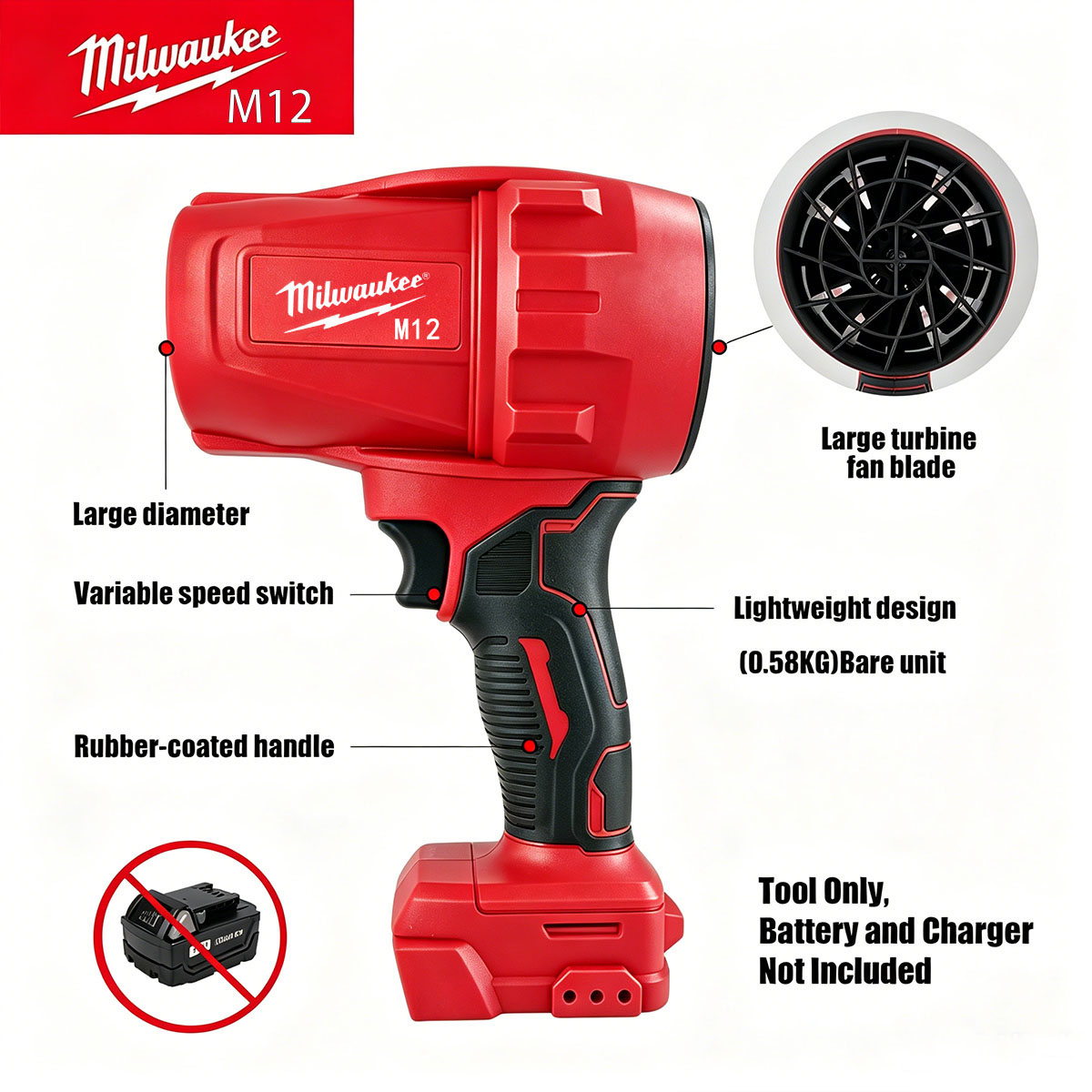 มิลวอกี M12 เครื่องเป่าลมไร้สา - Milwaukee Drill M12 Fuel บทวิจารณ์และราคา